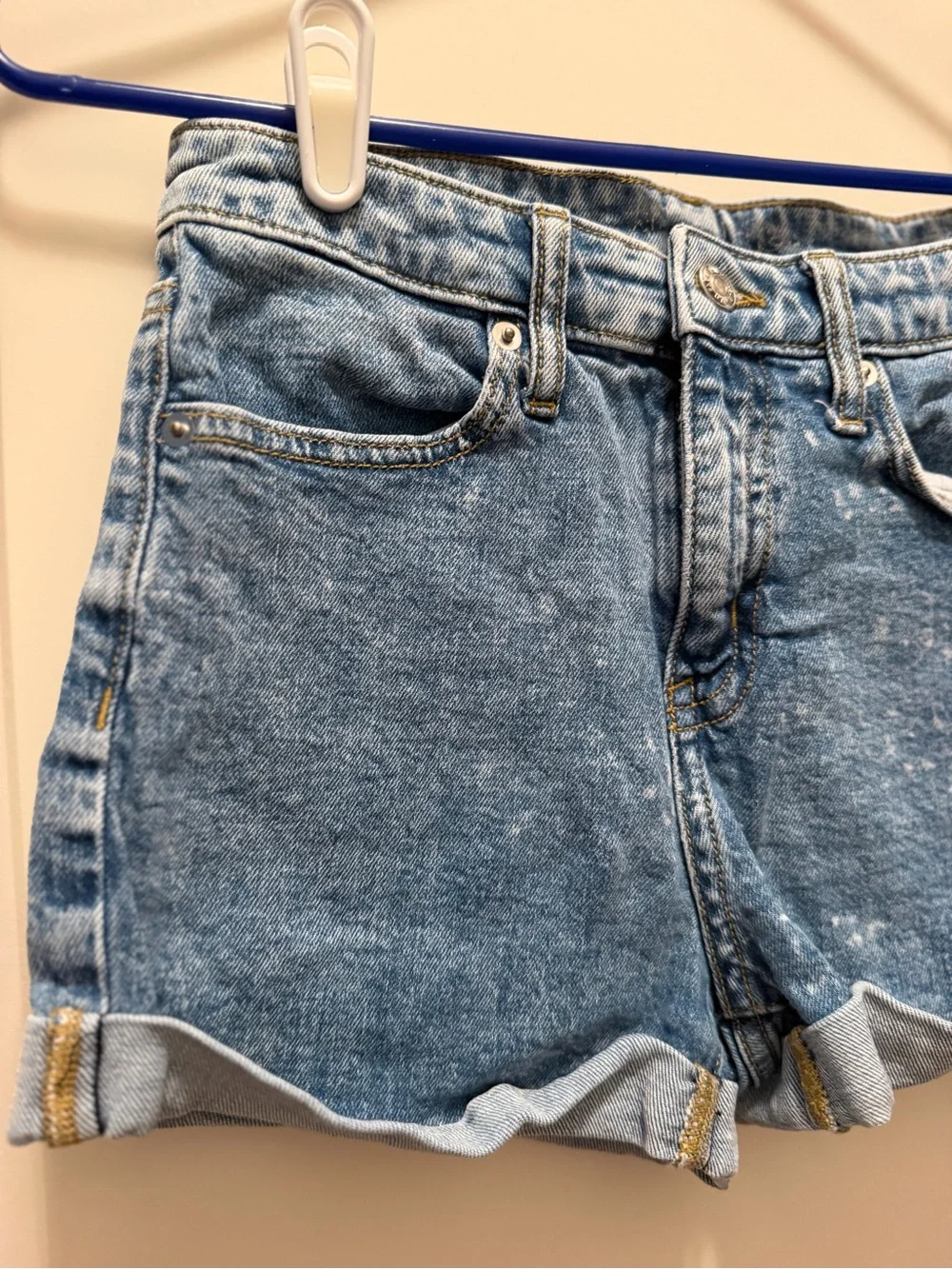 wild fable Washed Blue High-Rise Denim Shorts